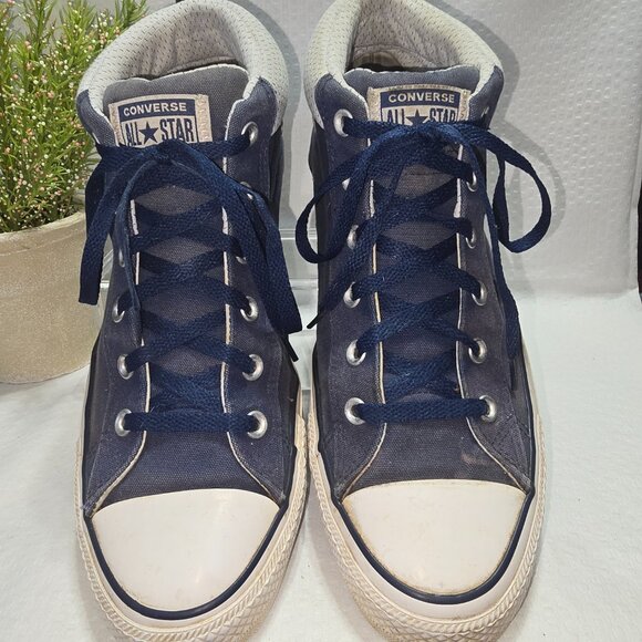 CONVERSE CTSA MIDTOP ALL STAR CANVAS SNEAKER BLUE MENS SIZE 10.5 GUC - Picture 4 of 10